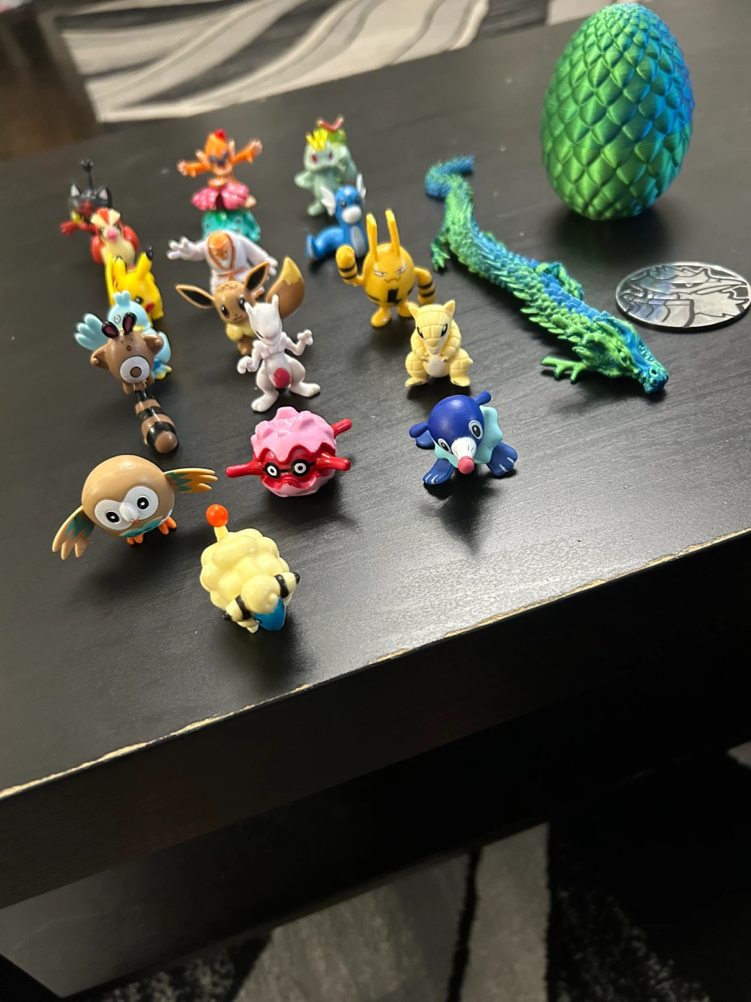 Assorted Pokémon Mini Figures and Dragon Figurine - photo 2