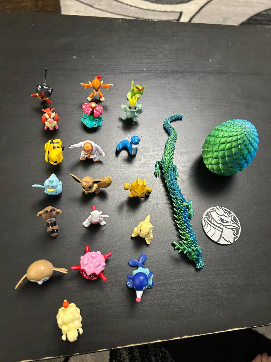 Assorted Pokémon Mini Figures and Dragon Figurine - photo 3