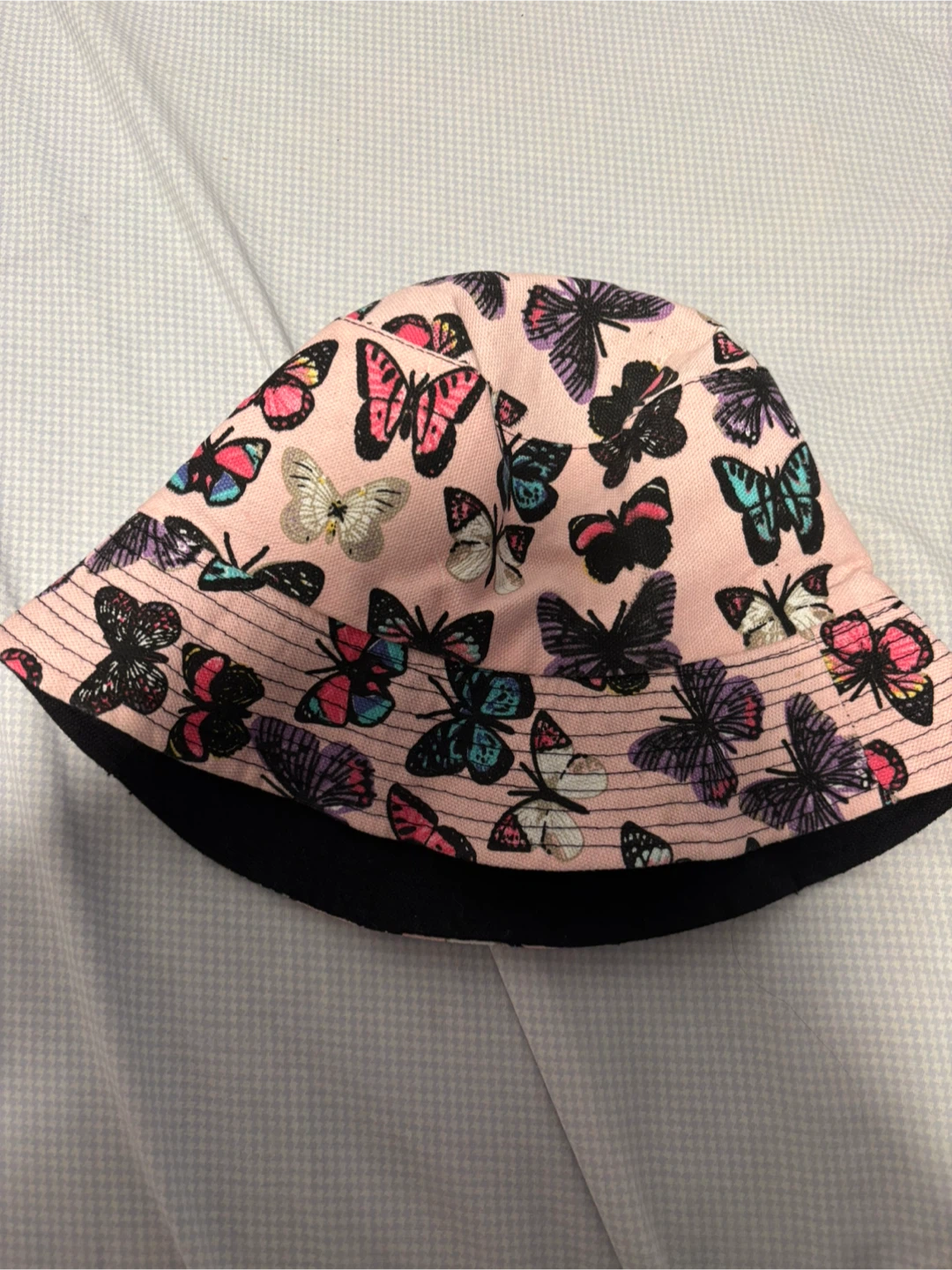 Pink Butterfly Bucket Hat