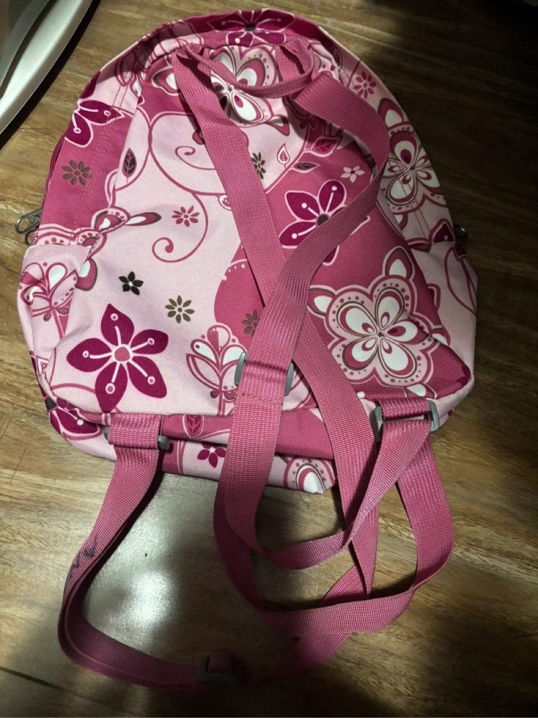 Jansport Pink Floral Backpack - photo 2