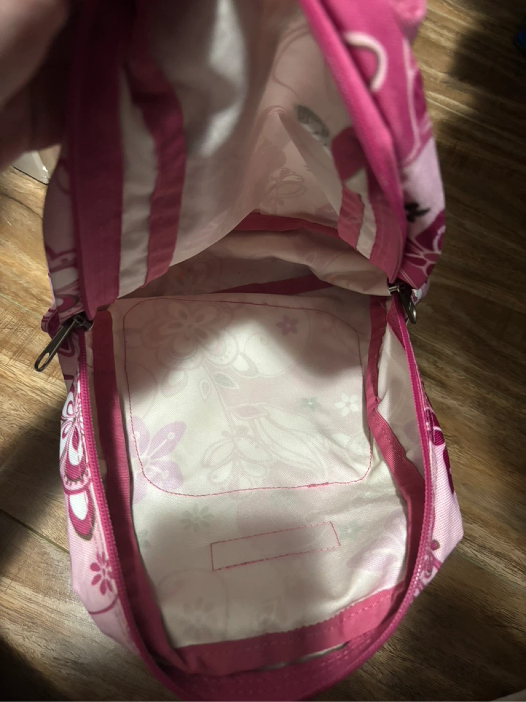 Jansport Pink Floral Backpack - photo 3