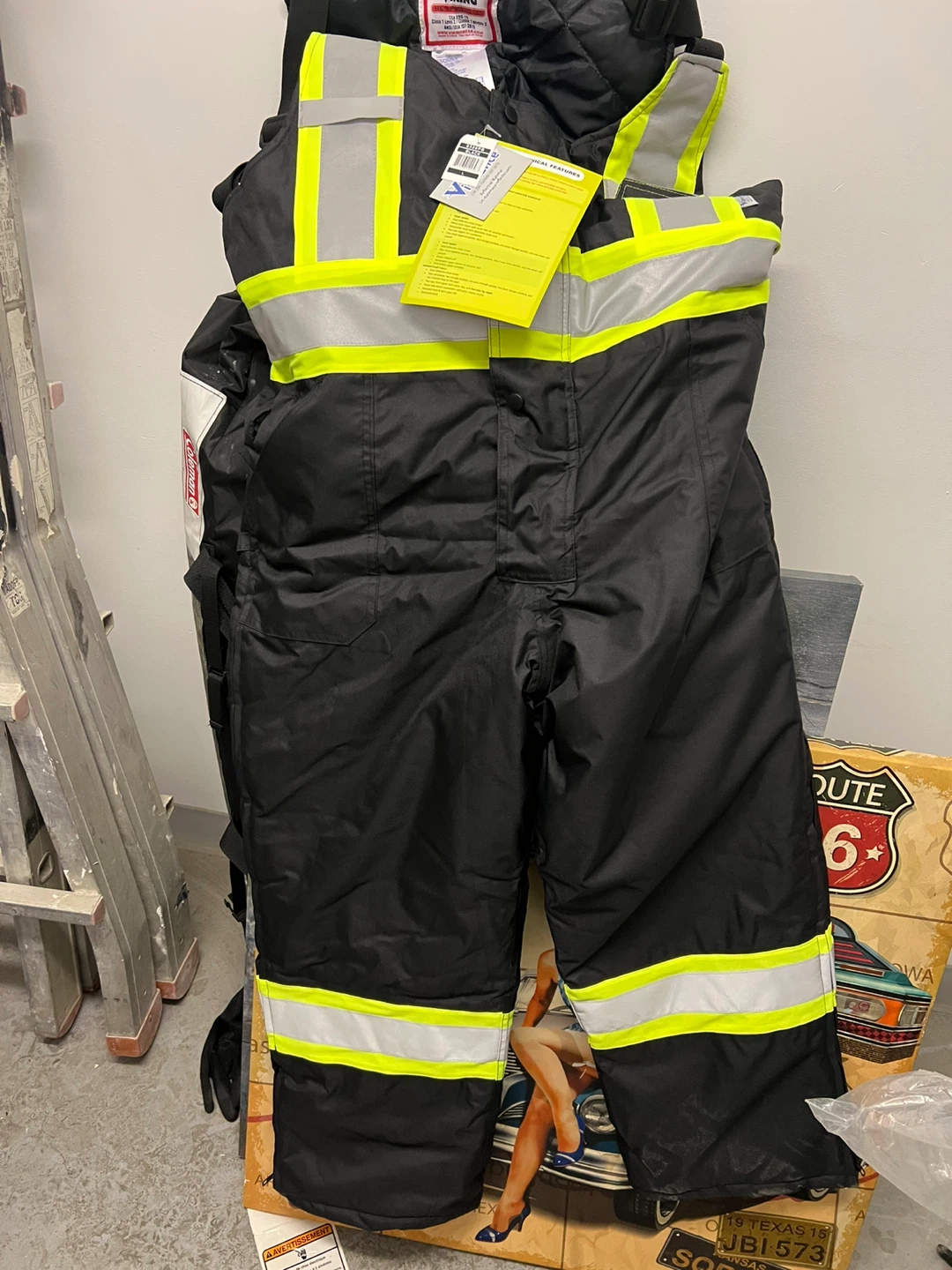 Viking Handyman Insulated 300D Bib Pants Black Size L