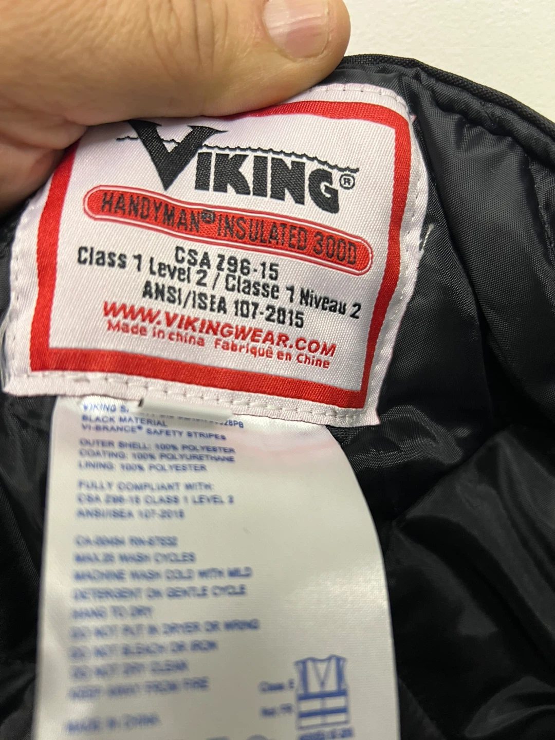 Viking Handyman Insulated 300D Bib Pants Black Size L - photo 3