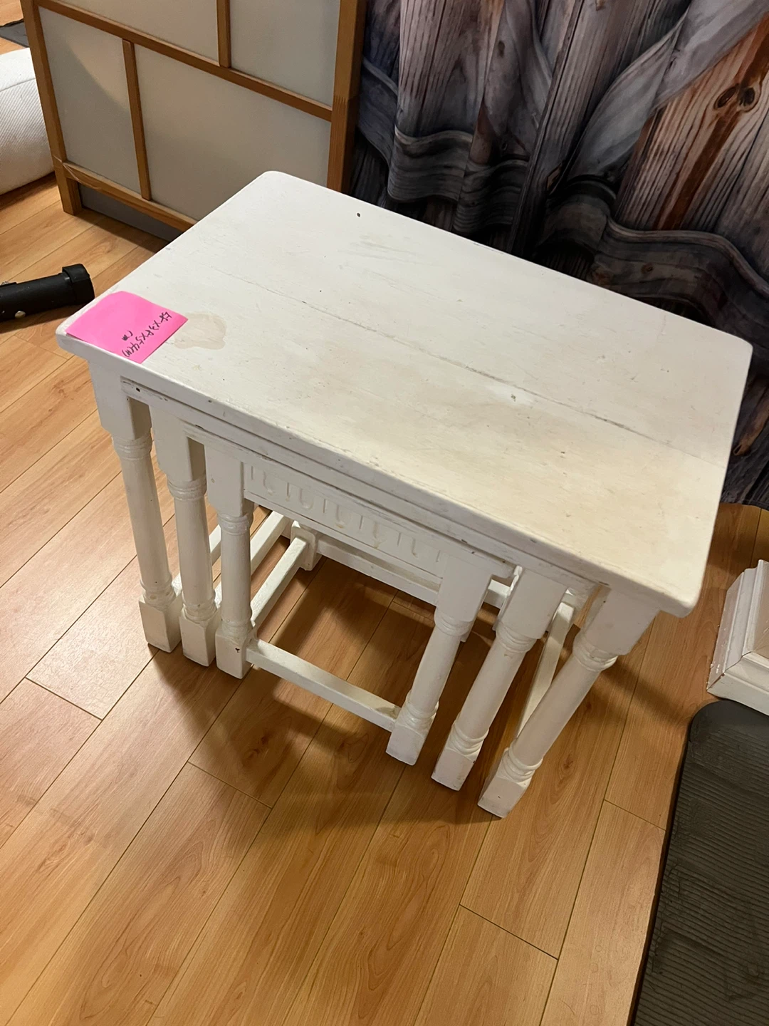 Set of 3 White Nesting Side Tables - photo 3