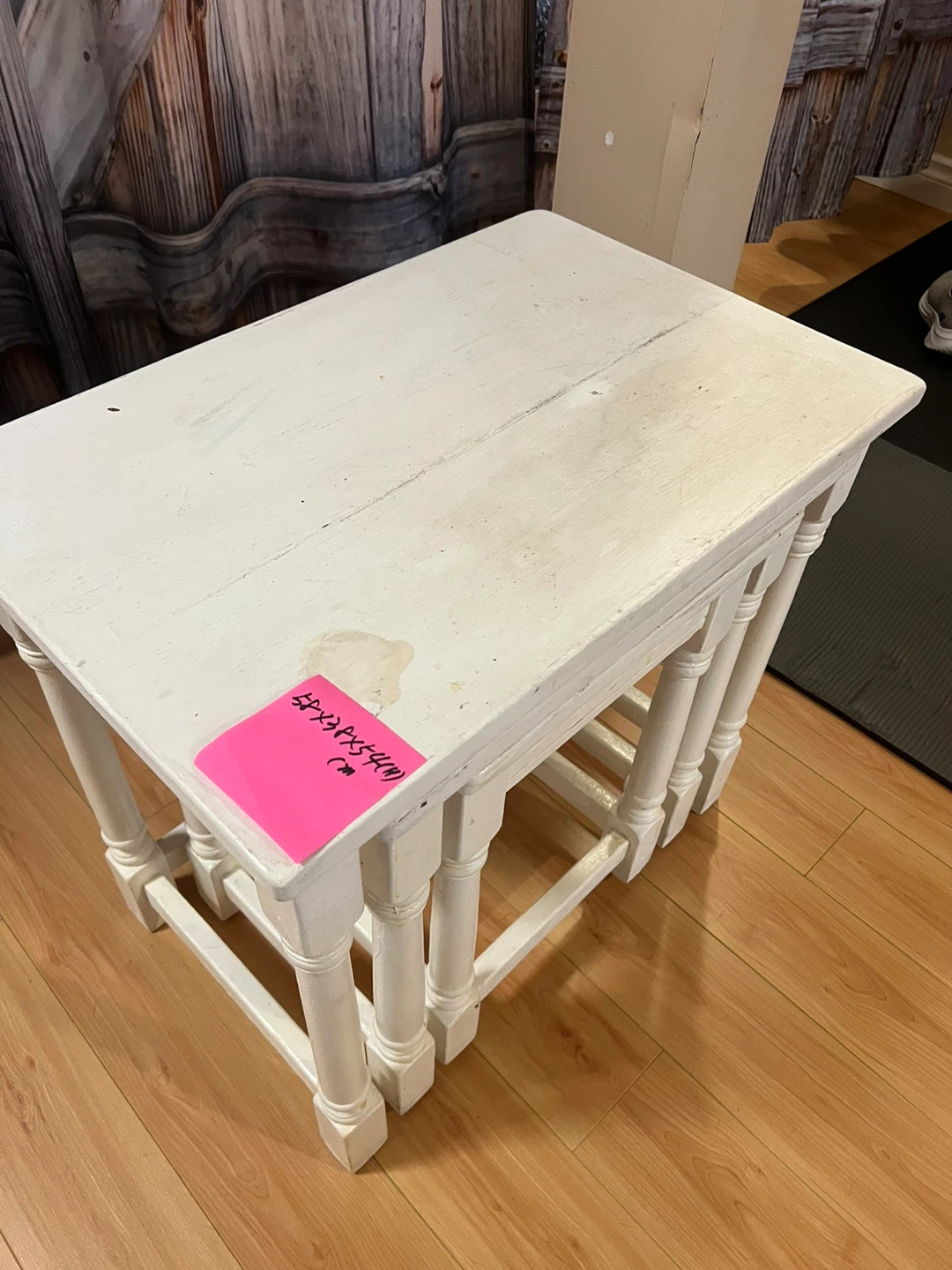 Set of 3 White Nesting Side Tables - photo 4