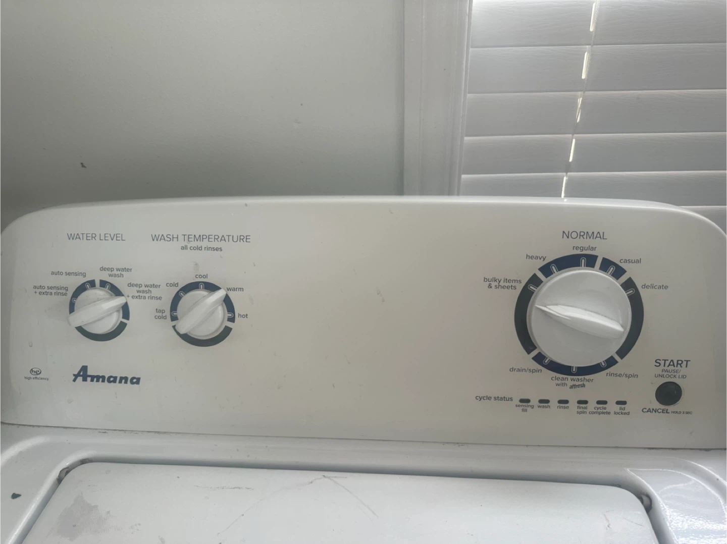 Amana Top Load Washing Machine