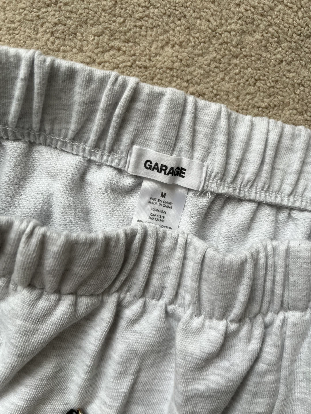 Garage Grey Sweat Shorts - Size M