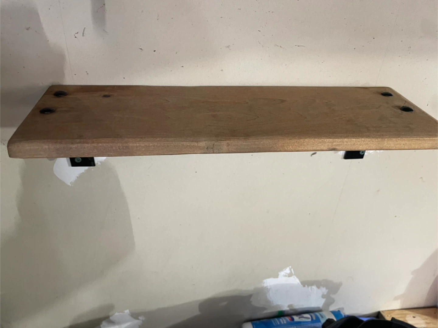 Fully custom rustic shelves