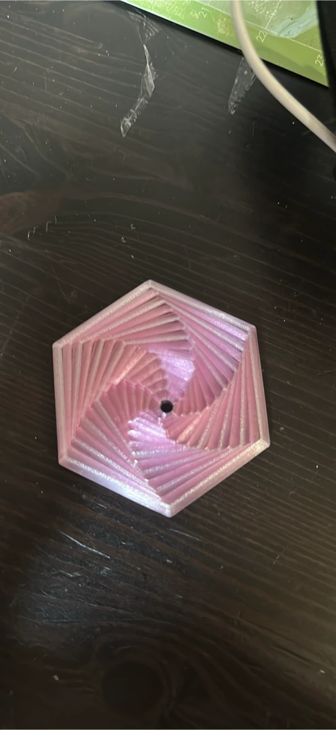 3D Printed Geometric Hexagon Coaster