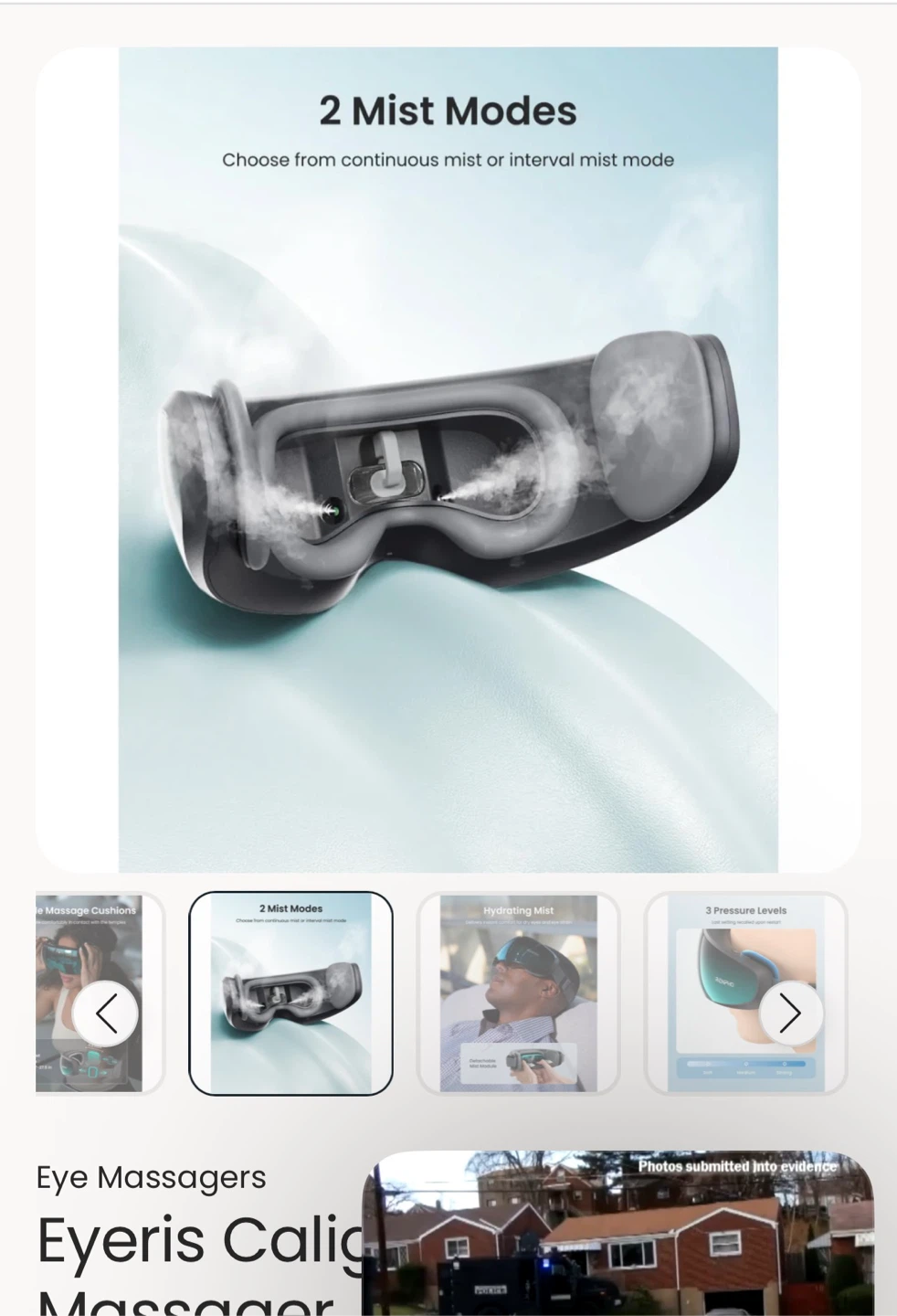 Renpho Eyeris Caligo Eye Massager with Soothing Mist - photo 4