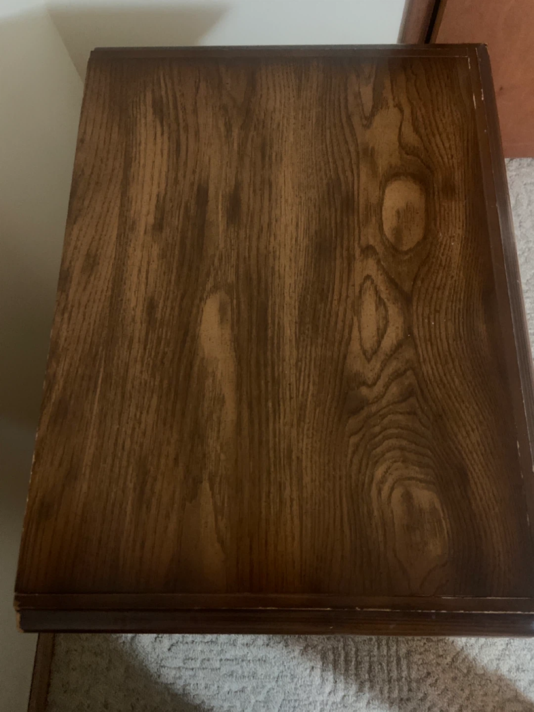 Wooden Nightstand with 2 Drawers - photo 2