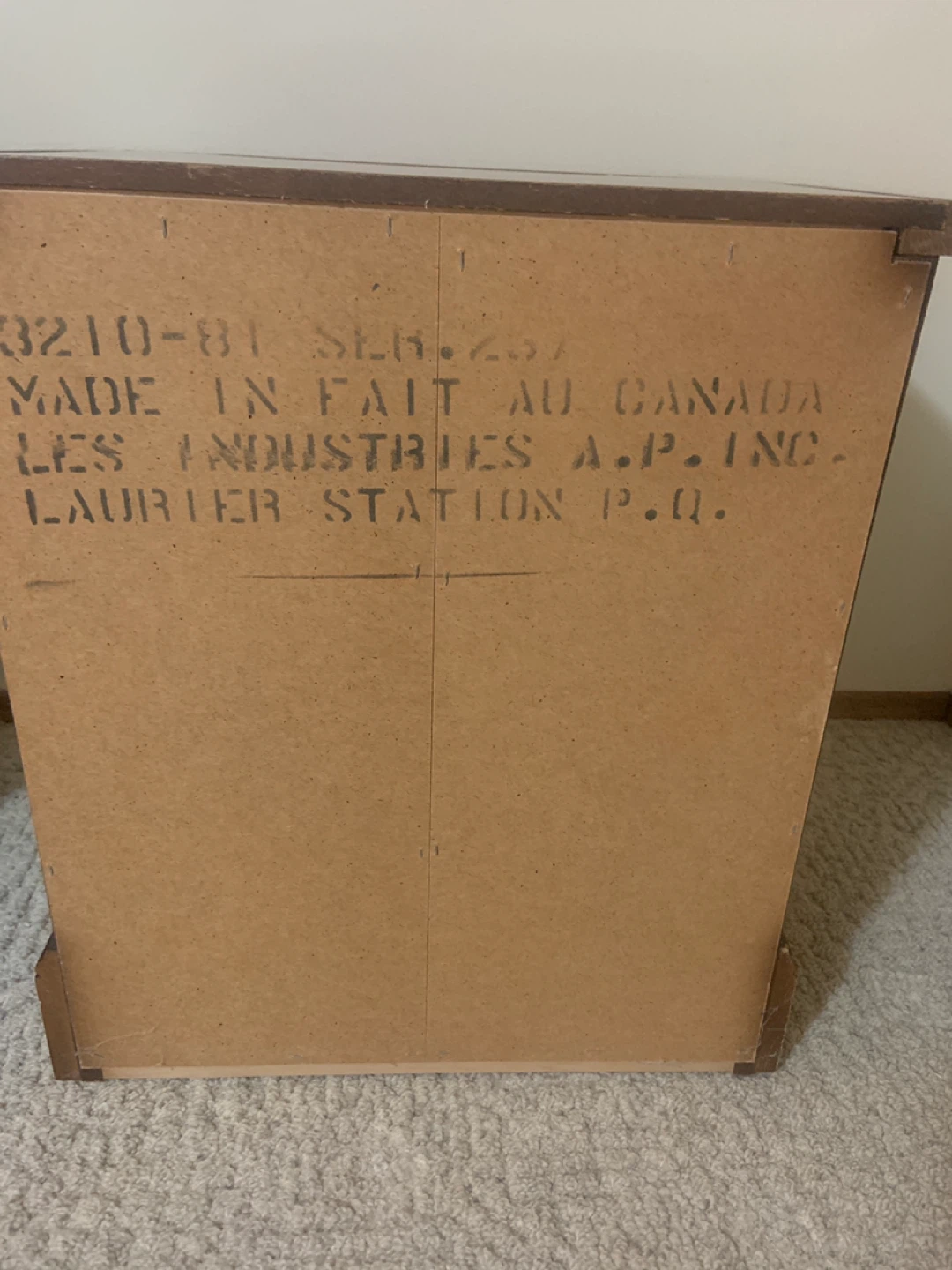 Wooden Nightstand with 2 Drawers - photo 4