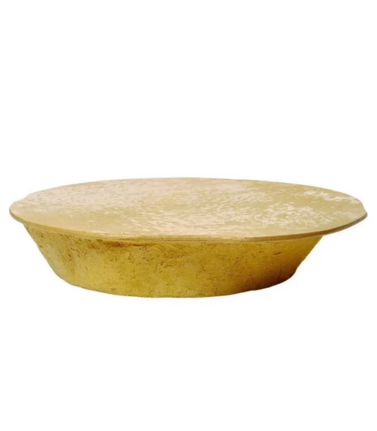 Italian Modern Organic Texture Yellow Coffee Table