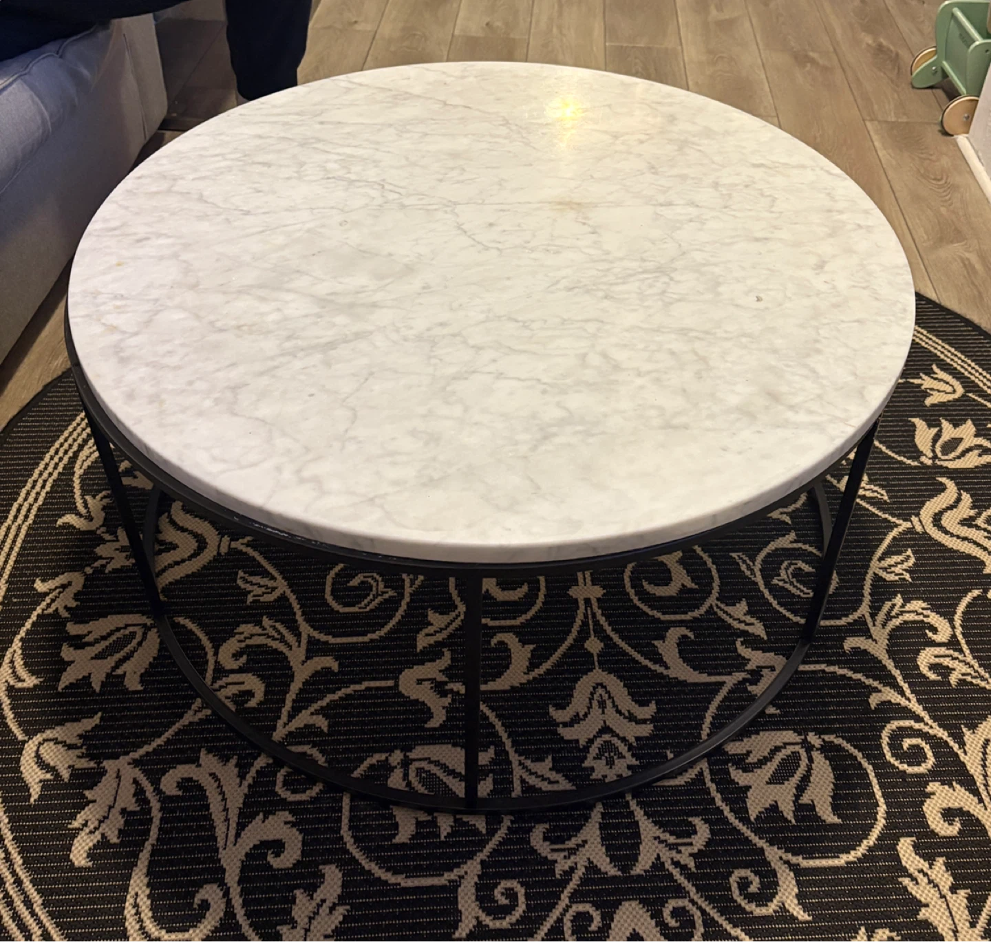 Round Marble Top Coffee Table