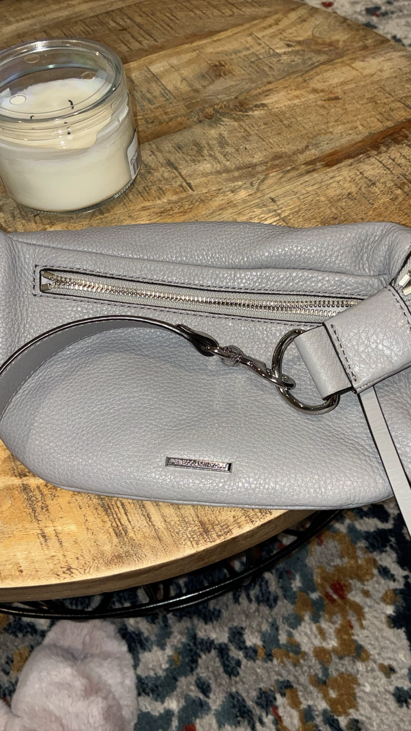 Rebecca Minkoff Grey Leather Belt Bag Fanny Pack - photo 2