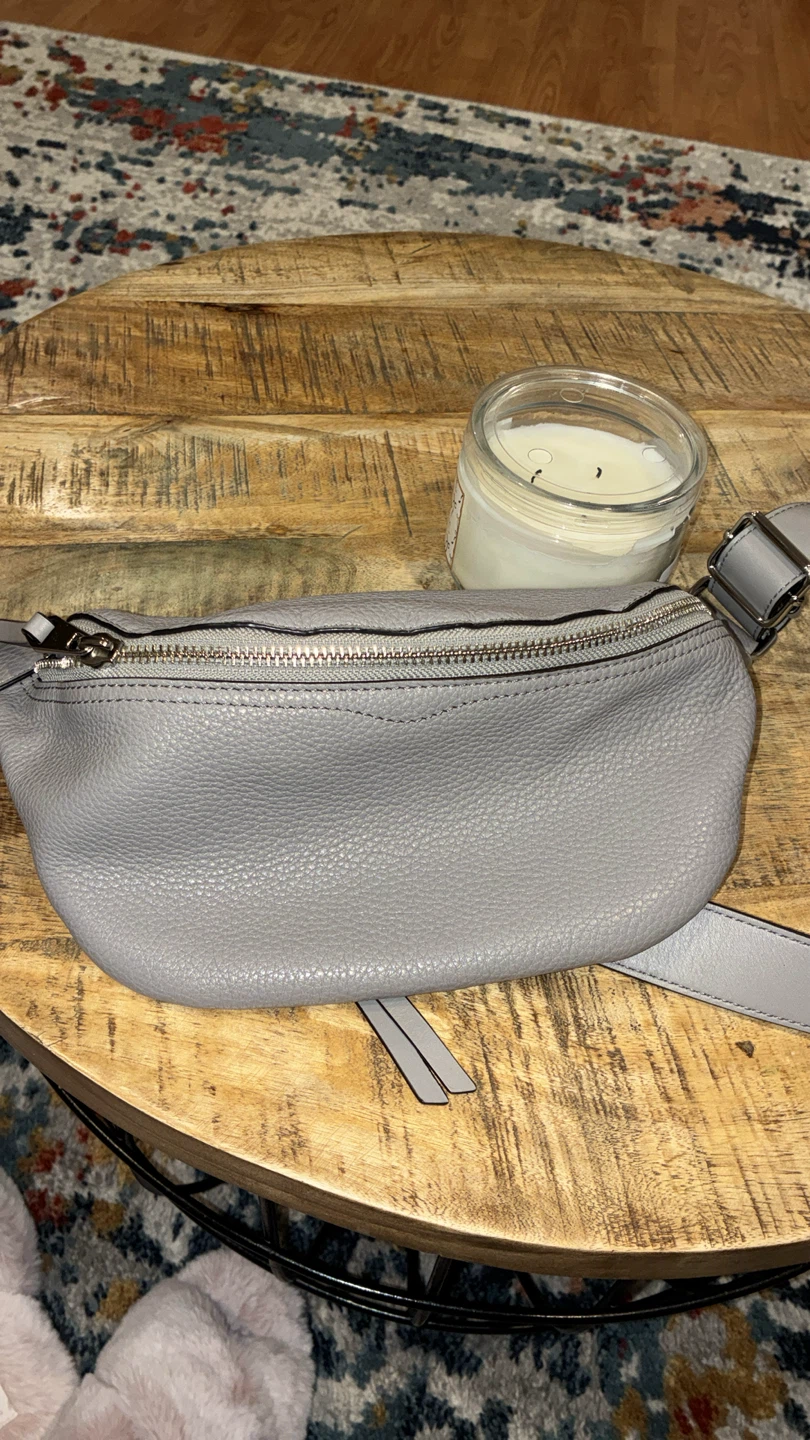 Rebecca Minkoff Grey Leather Belt Bag Fanny Pack