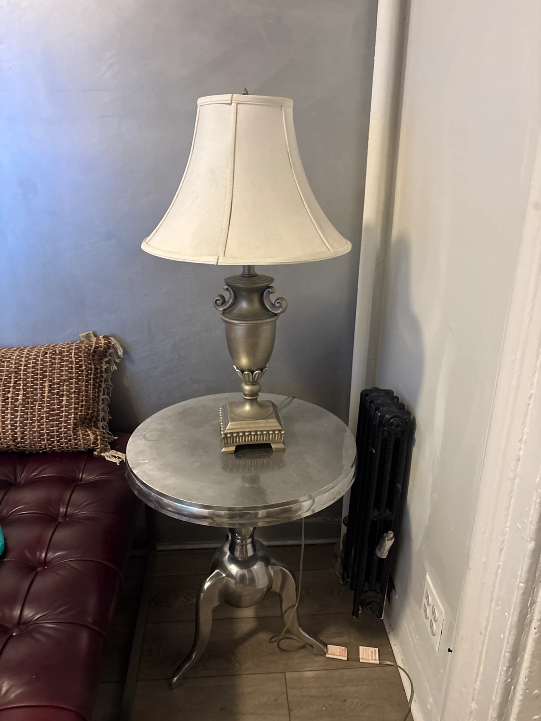 Table Lamp with Cream Shade