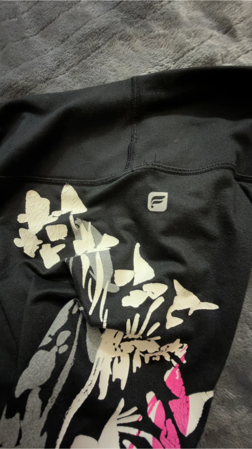 Fabletics Black Floral Print Leggings - photo 4