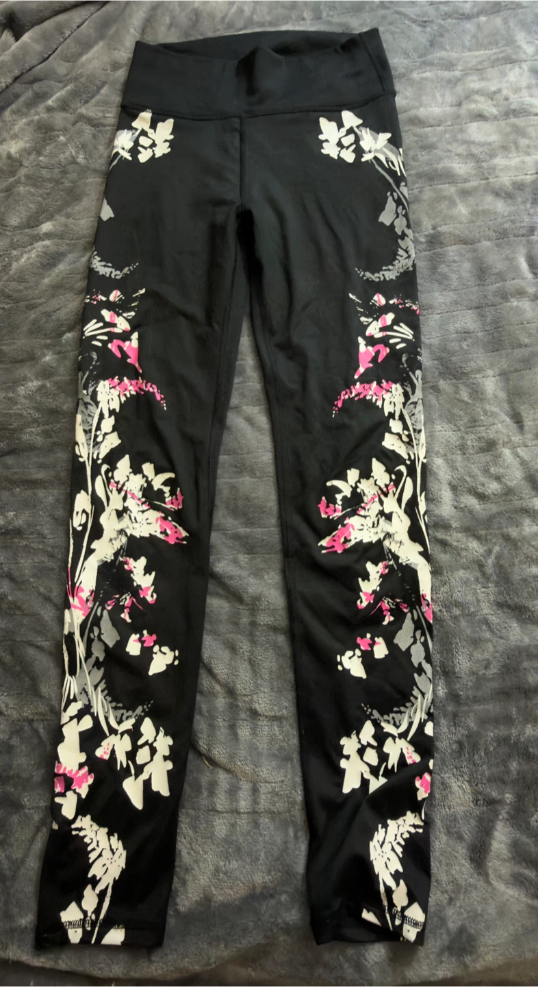 Fabletics Black Floral Print Leggings - photo 3