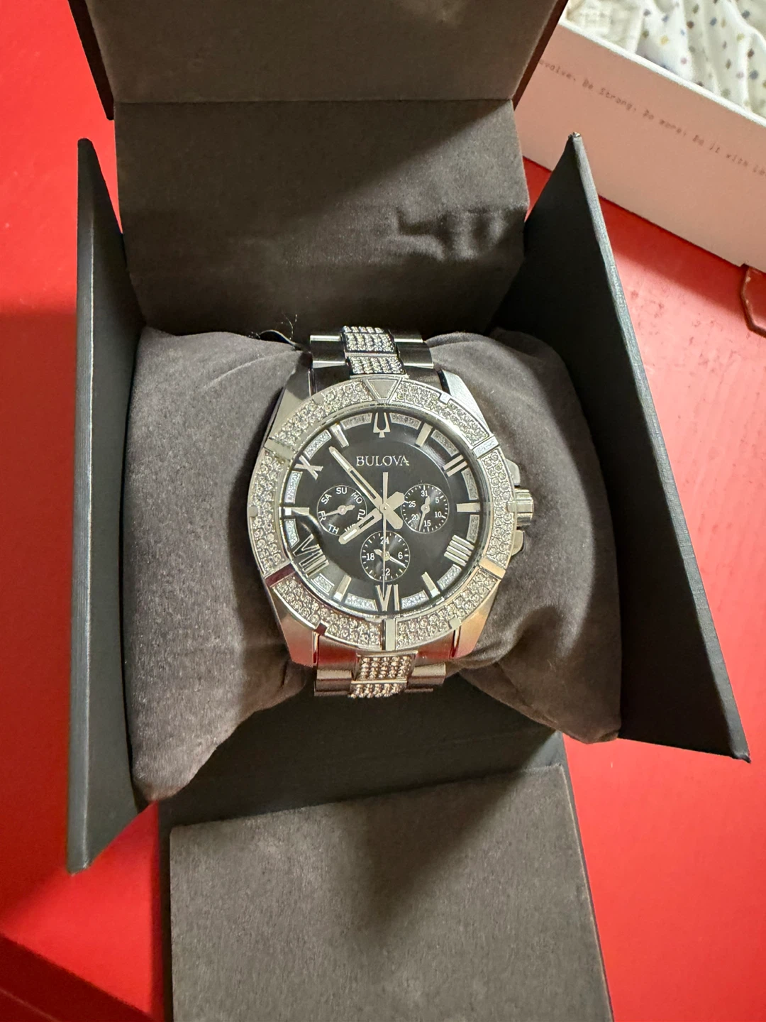 Bulova Men's Watch with Diamond Bezel