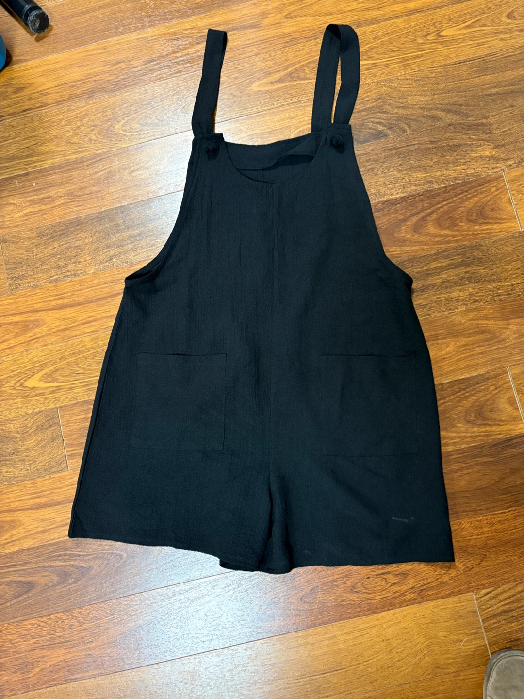 BLACK SHEIN SHORTS ROMPER