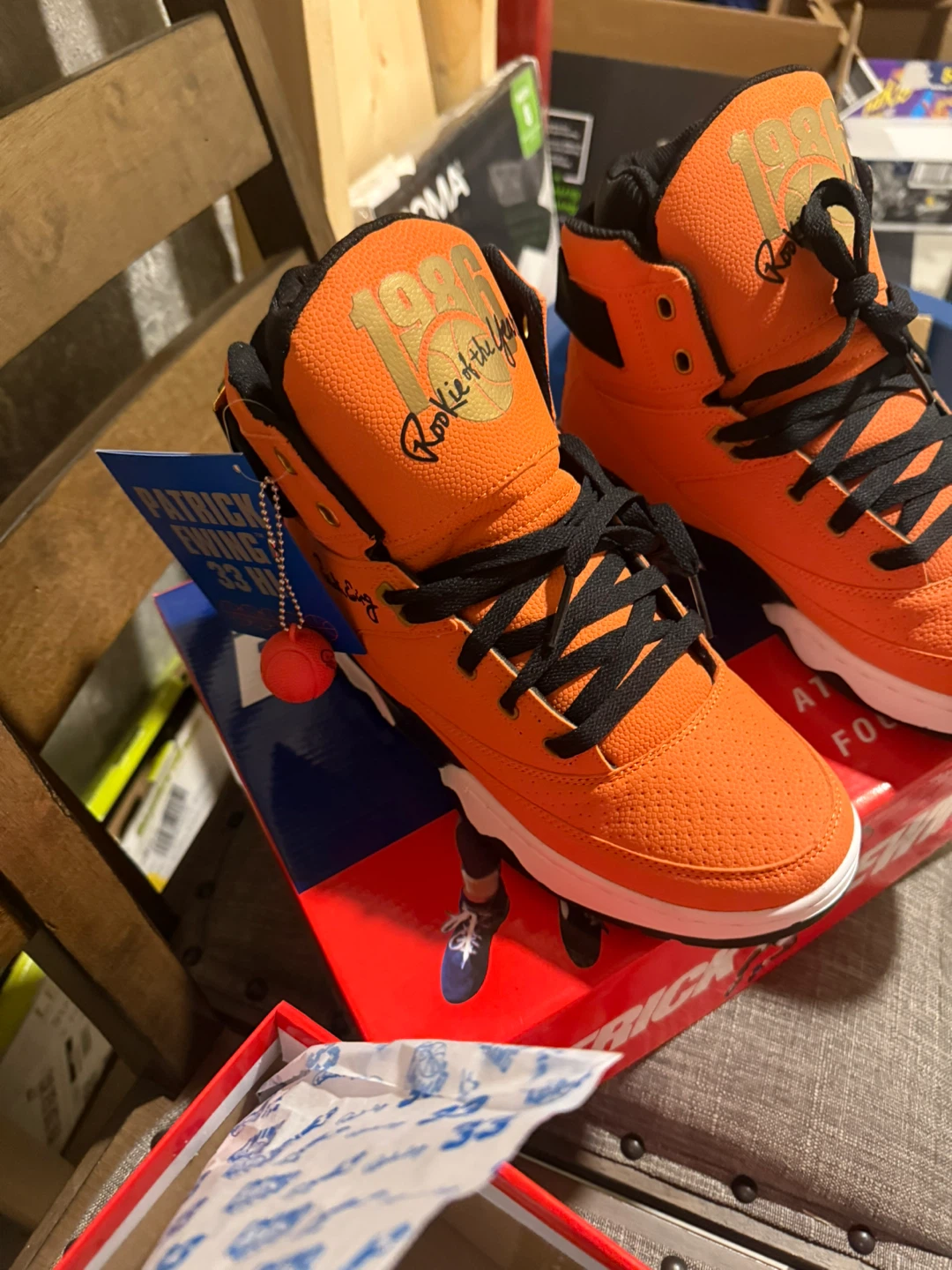 Patrick Ewing 1986 Rookie of the Year Shoes - photo 3