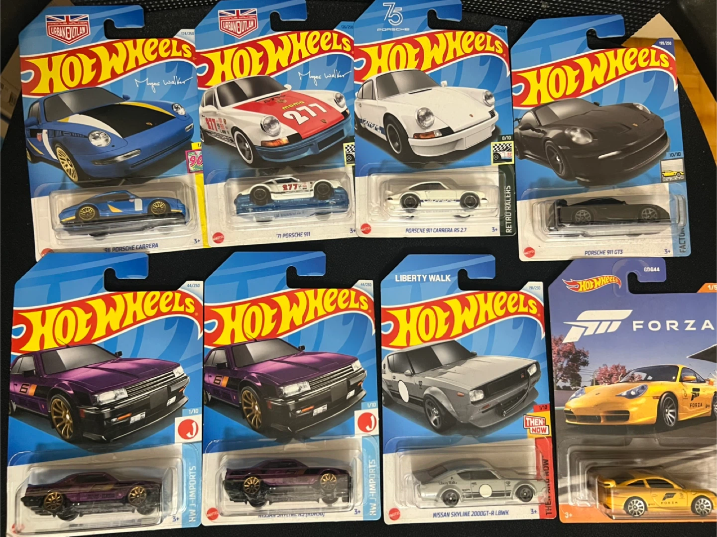 Hot Wheels - Skyline, Porsche, Honda, Mazda, Lamborghini