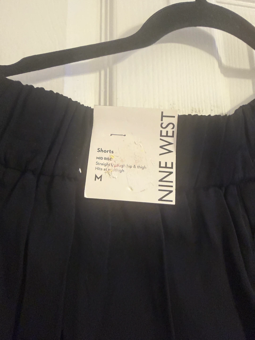Nine West Black Mid Rise Shorts Size M