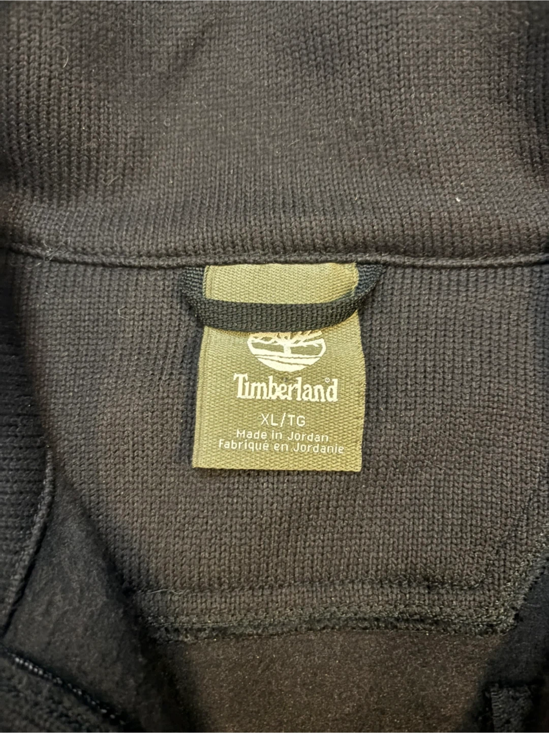 Timberland Men's Black Quarter-Zip Fleece -Size XL - photo 2