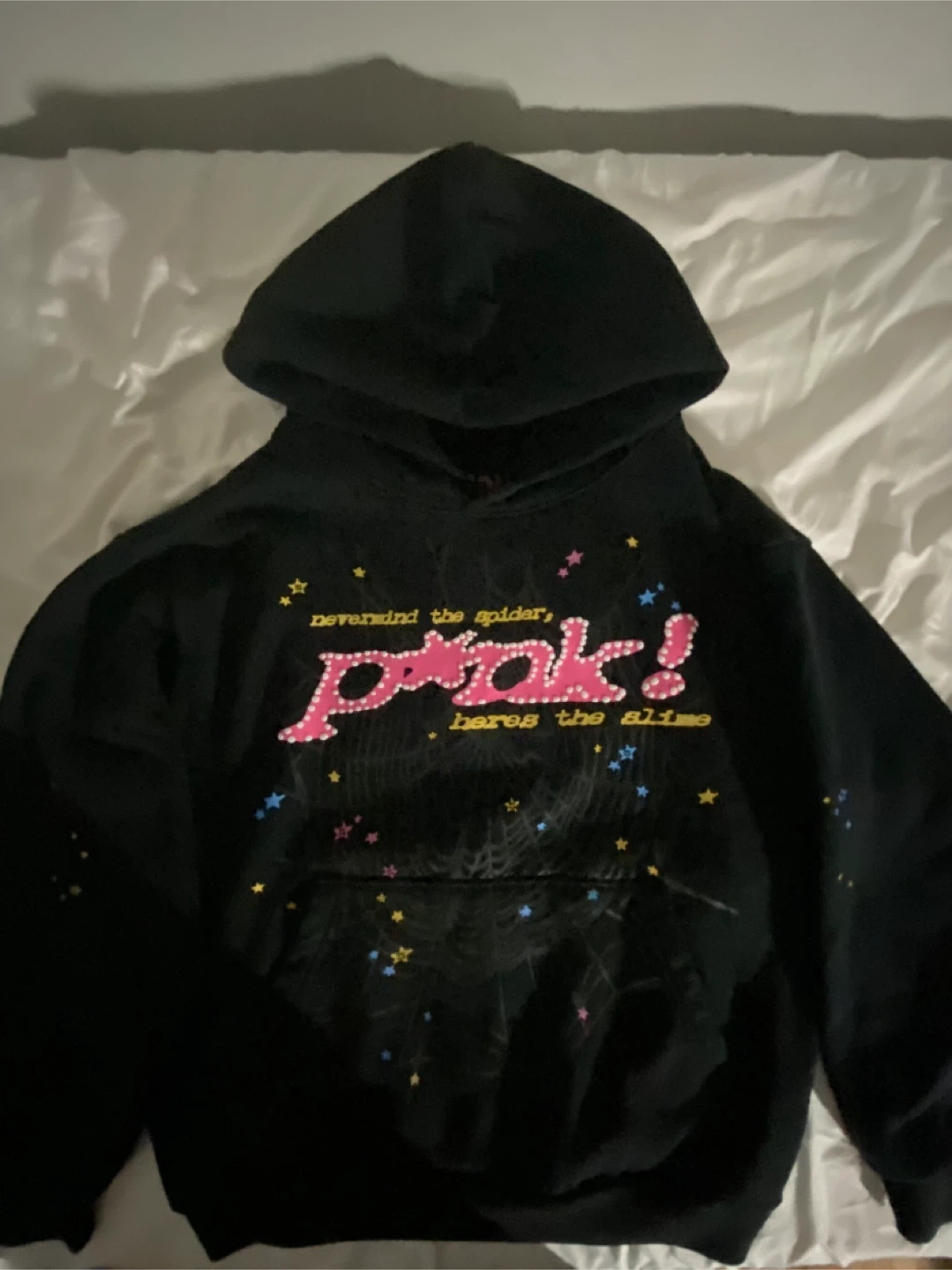 Sp5der P*nk Hoodie Size M