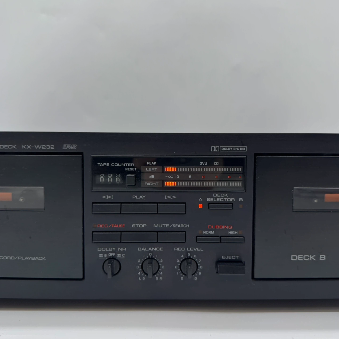 Yamaha KX-W232 Double Cassette Deck Stereo Tape Player Tested - photo 3