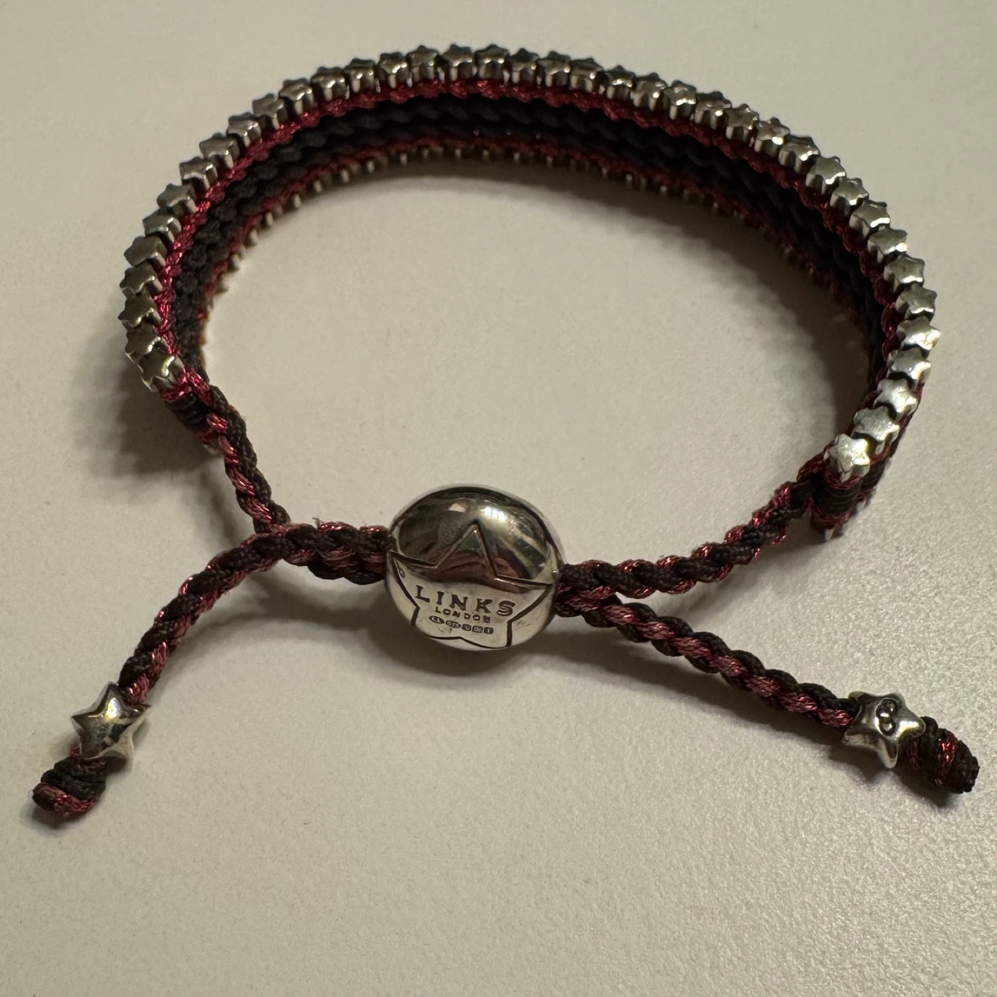 Rare Vintage Links of London Star Friendship Bracelet