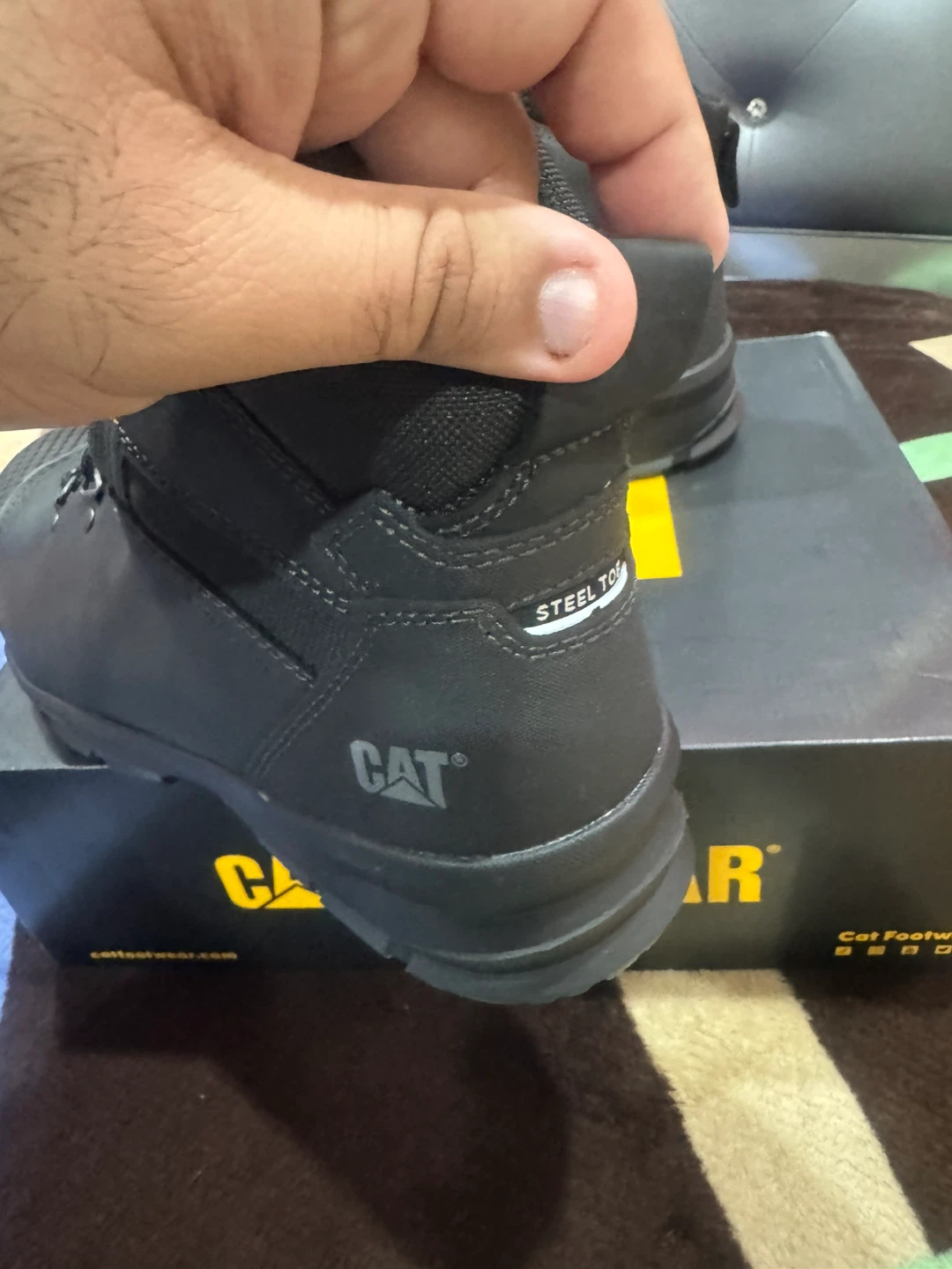 CAT CSA Steel Toe Work Boots - Size 11 - photo 2
