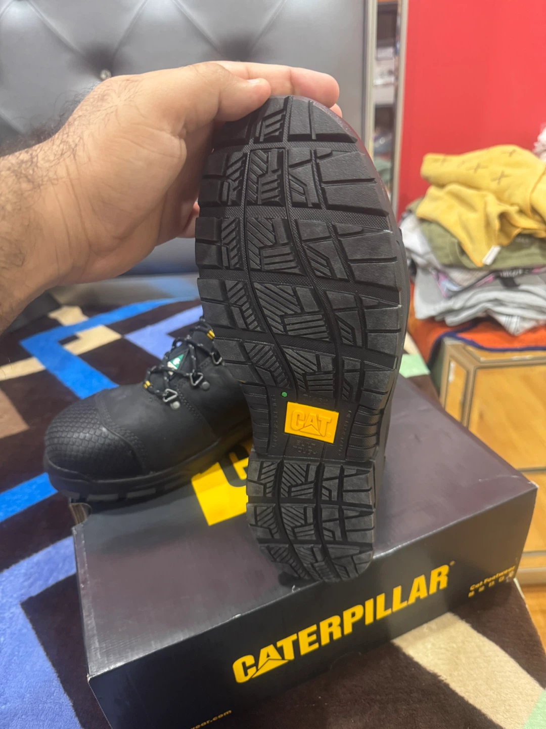 CAT CSA Steel Toe Work Boots - Size 11 - photo 3
