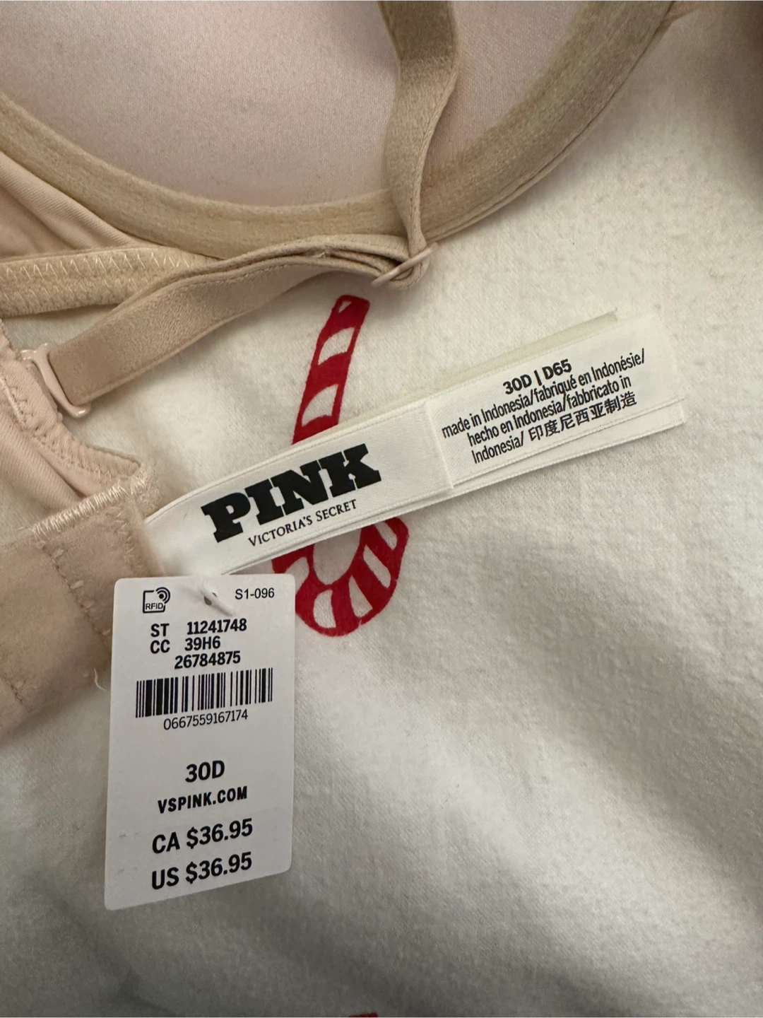 victoria secret pink wear everywhere push up bra 30D - photo 3