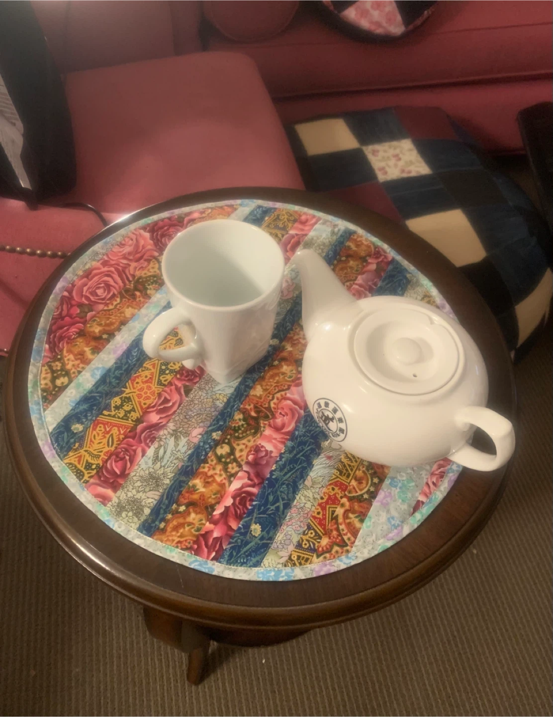 Handmade Fabric Coaster/“Mug Rug” - photo 4
