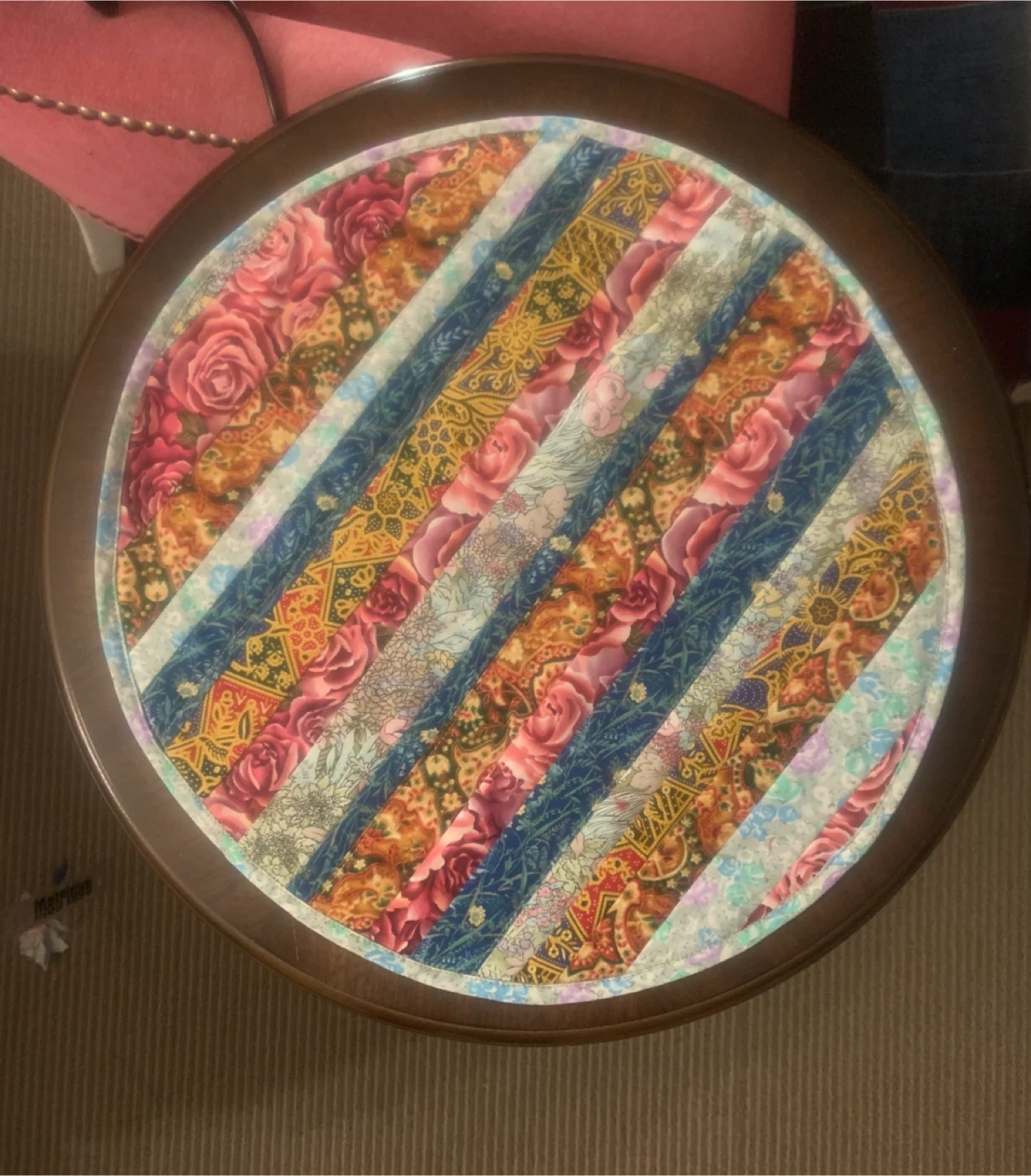 Handmade Fabric Coaster/“Mug Rug”