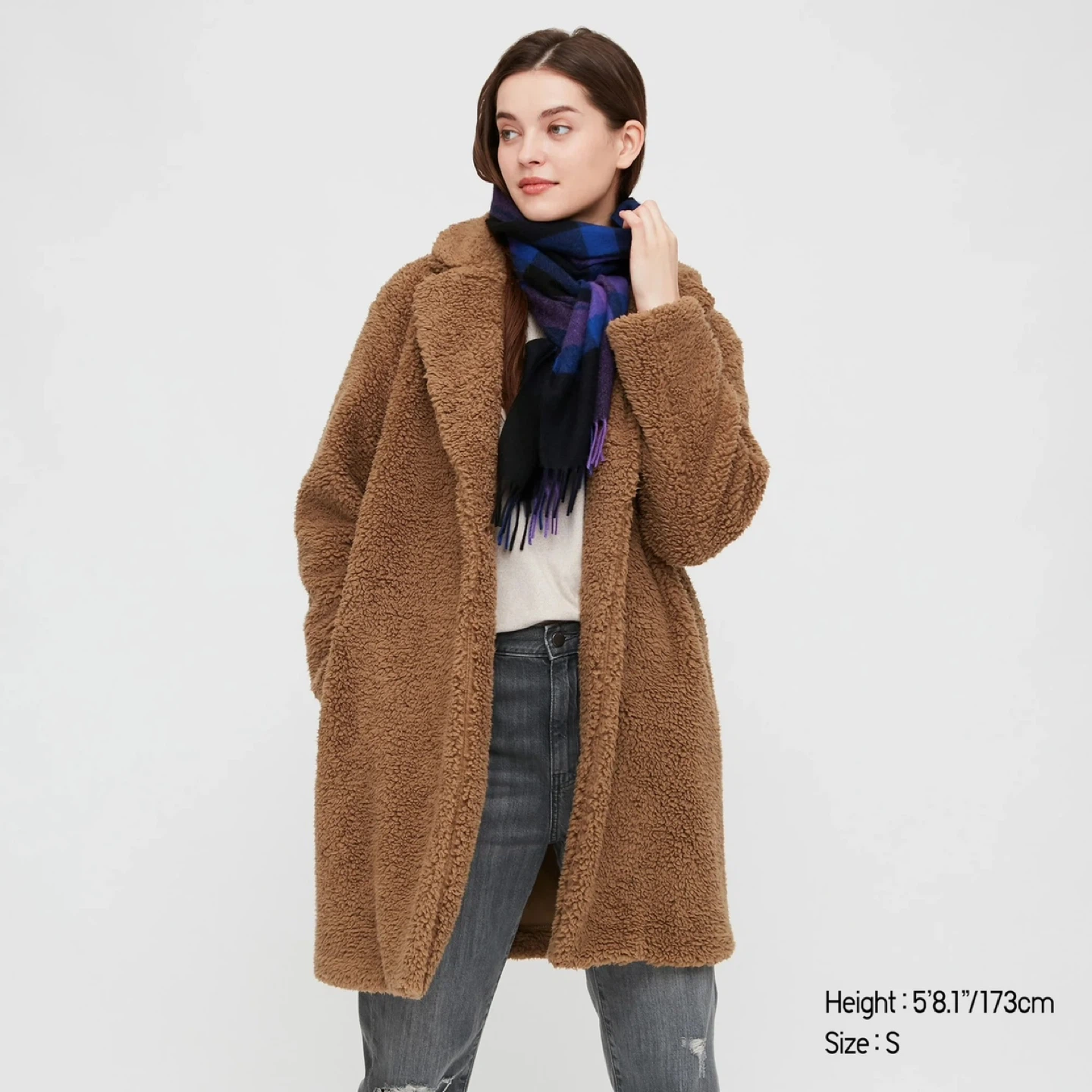 XS Uniqlo Fleece Teddy Coat
