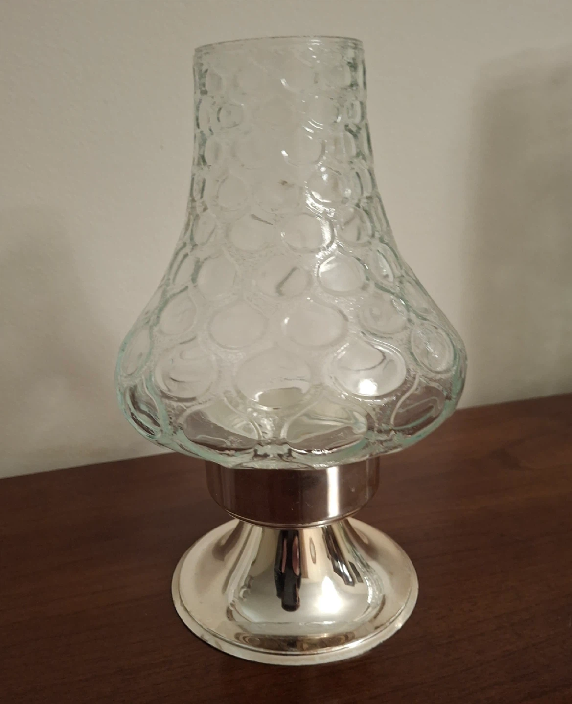Quist silver plated candle holder