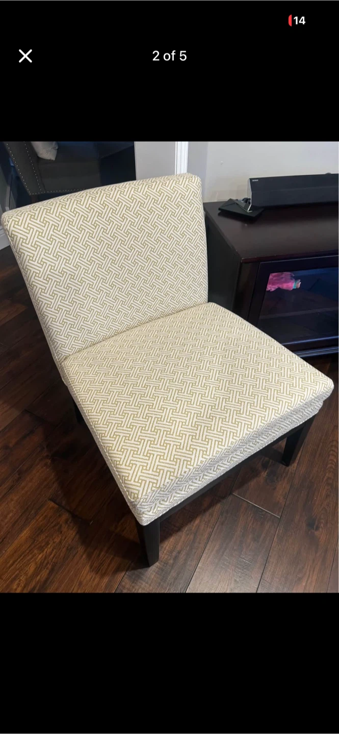 Accent Chair with Geometric Pattern - photo 2