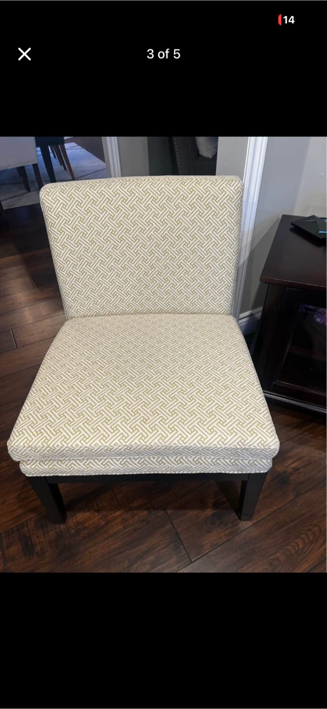 Accent Chair with Geometric Pattern - photo 3