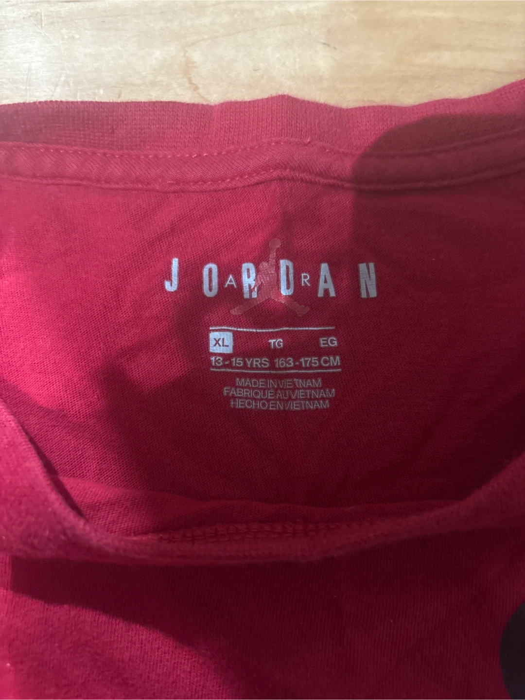 Jordan T-Shirt XL Red Nike Air Graphic - photo 2