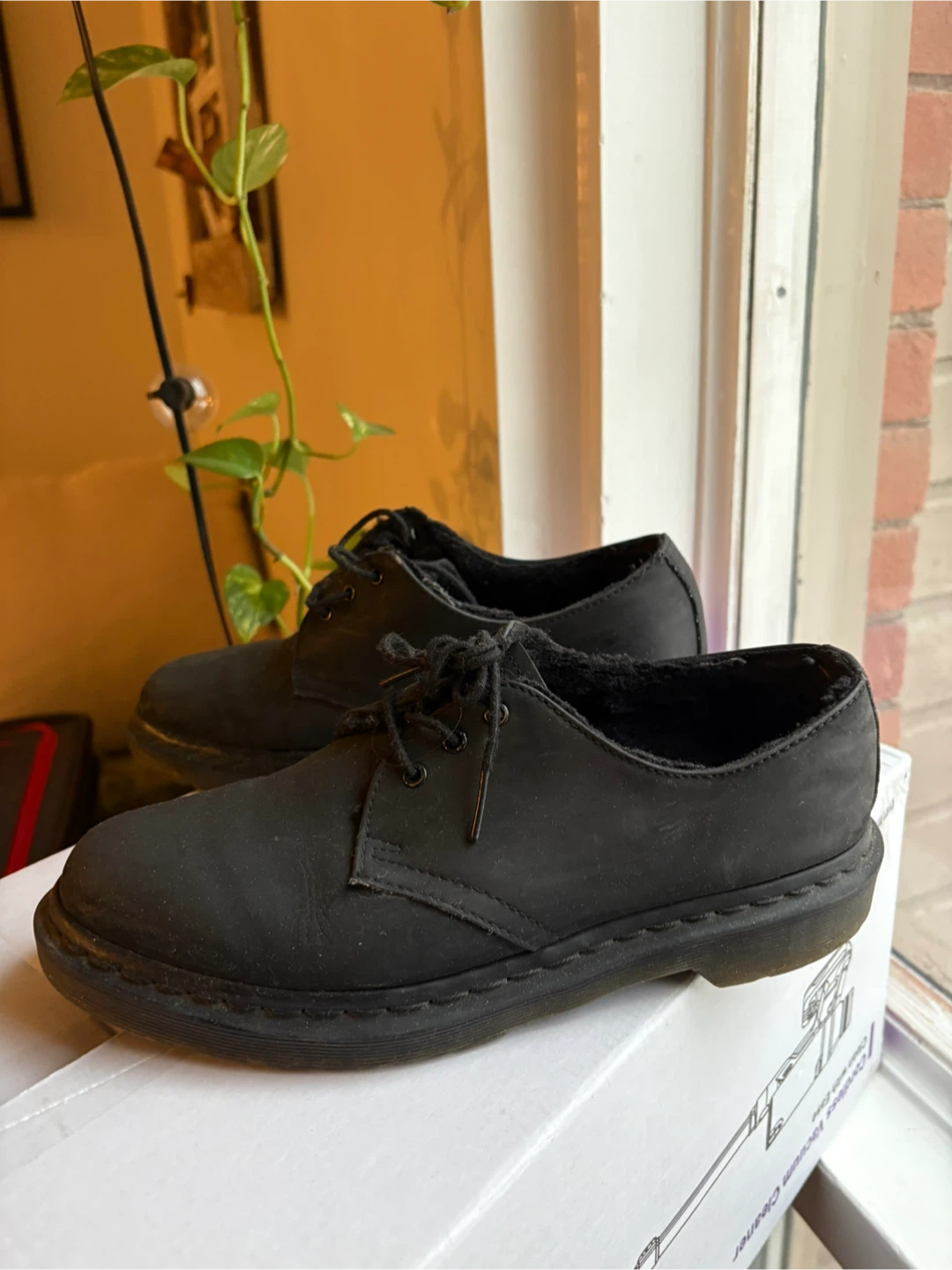 Dr. Martens Black Leather Lined Shoes - photo 3