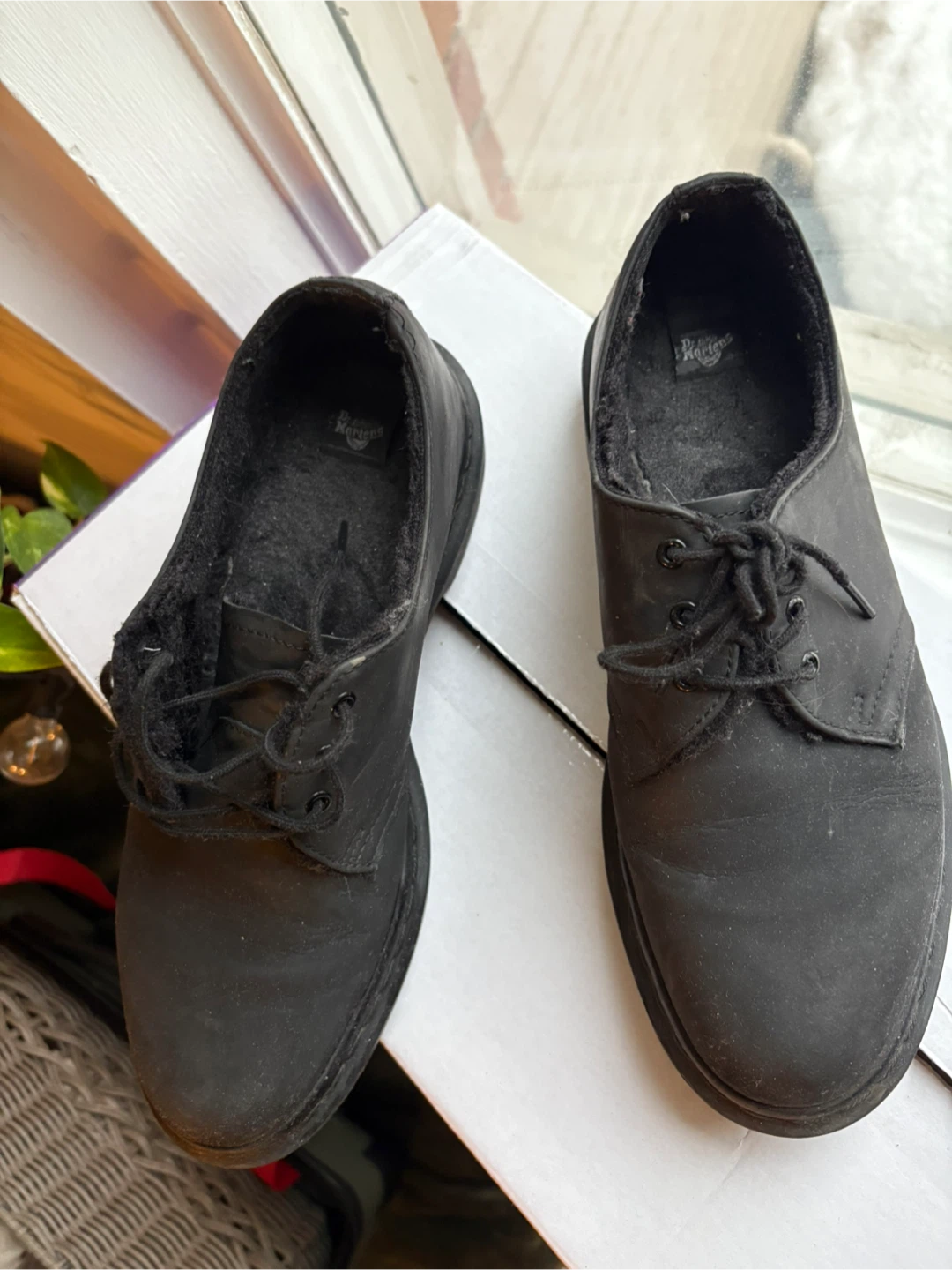Dr. Martens Black Leather Lined Shoes - photo 2