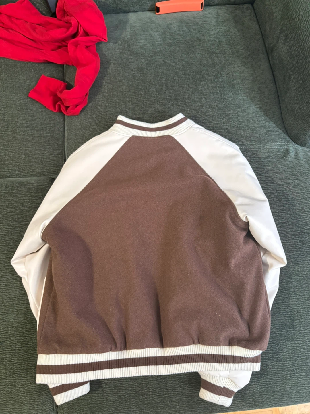 Aéropostale Varsity Jacket - Brown and Cream - photo 2