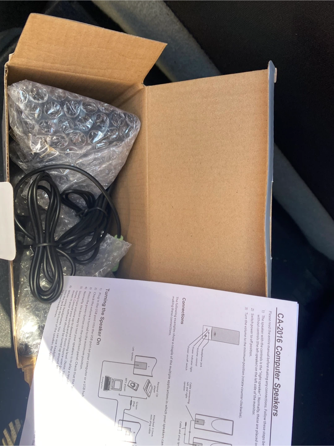 GIFTABLE!!! Cyber Acoustics CA-2016 Computer Speakers