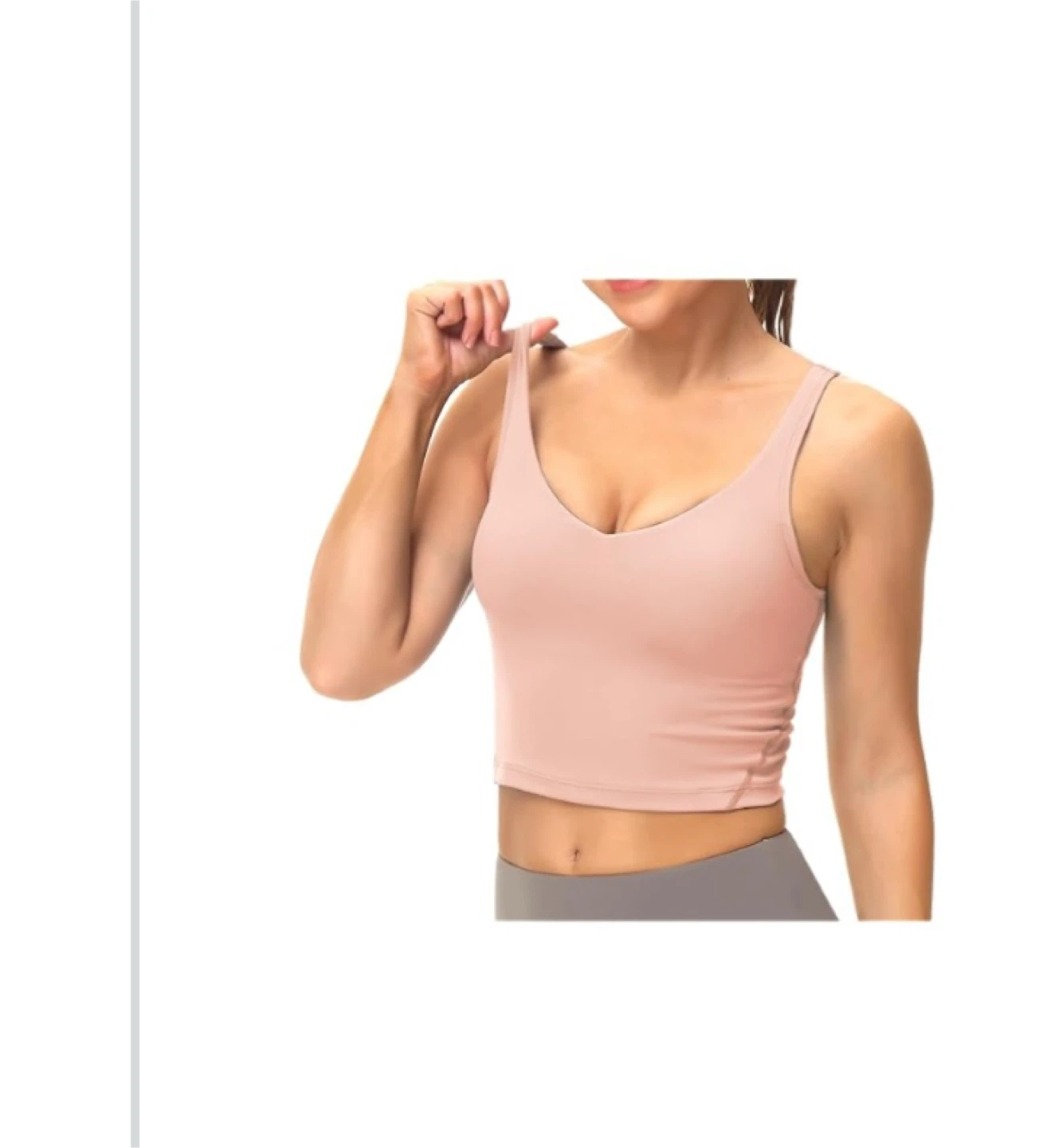 Longline Padded Yoga Bra -Amazon