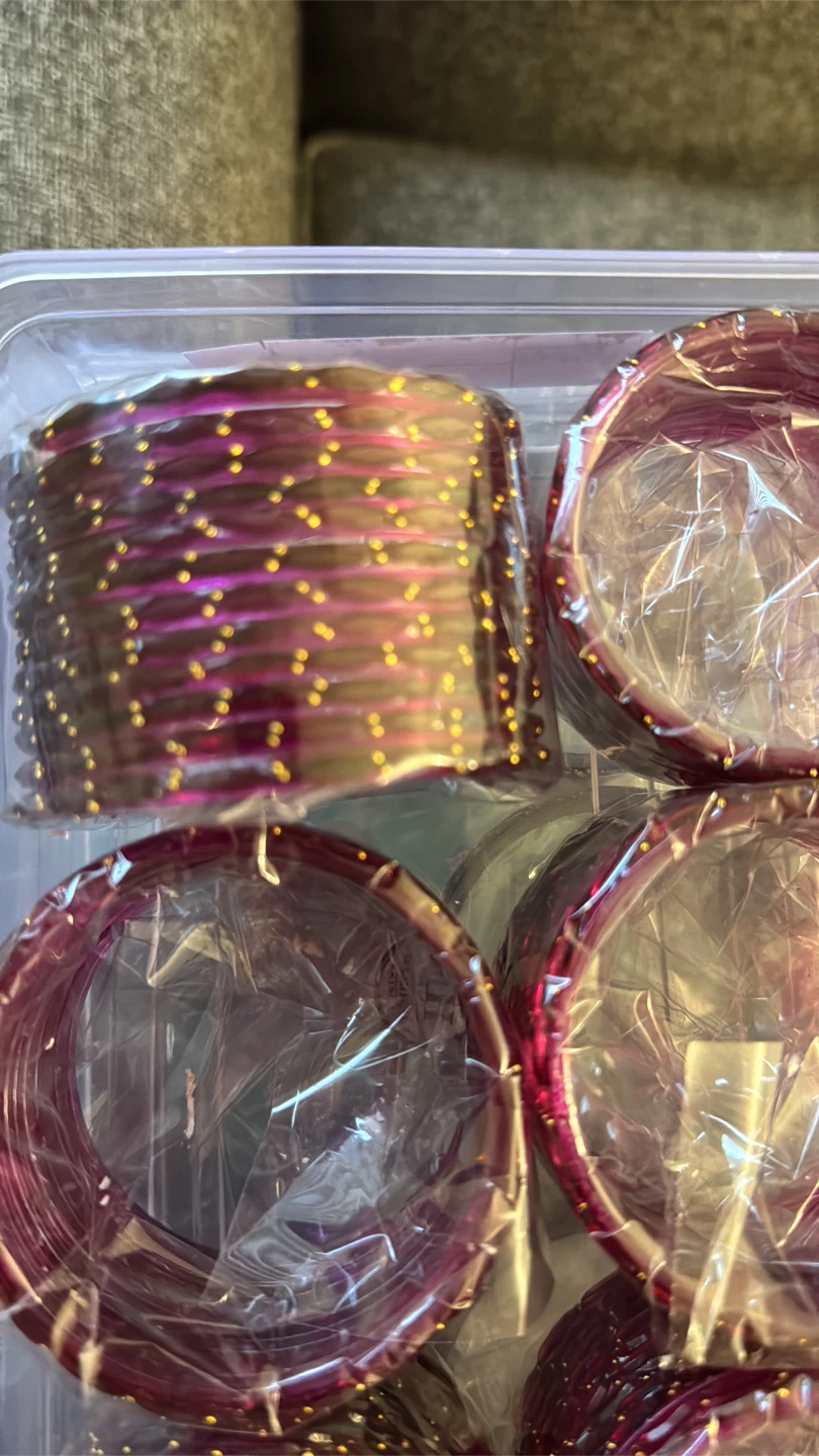 rain drop glass bangles $11 for dozen - photo 5