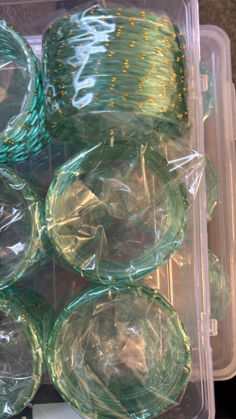 rain drop glass bangles $11 for dozen - photo 3