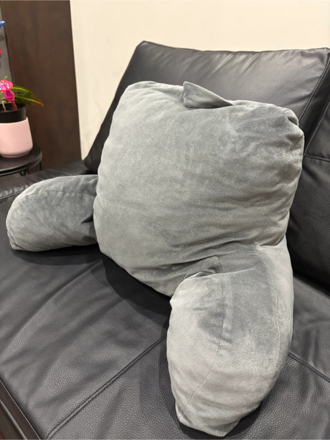 Backrest Pillow with arms grey - photo 3